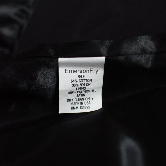 Emerson Fry Black Emerson Trench Coat Jacket Size 4 - Picture 11 of 11